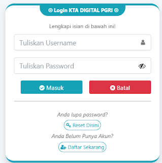 Register PGRI Tanah Datar - Persatuan Guru Republik Indonesia Cabang Tanah Datar